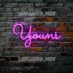 youns in Pink Neon style - 3D name wallpaper