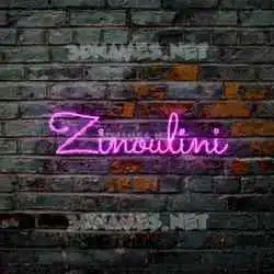 zinoulini in Pink Neon style - 3D name wallpaper