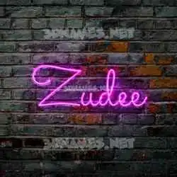 zudee in Pink Neon style - 3D name wallpaper