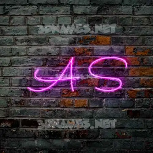 a s in Pink Neon style - 3D name wallpaper