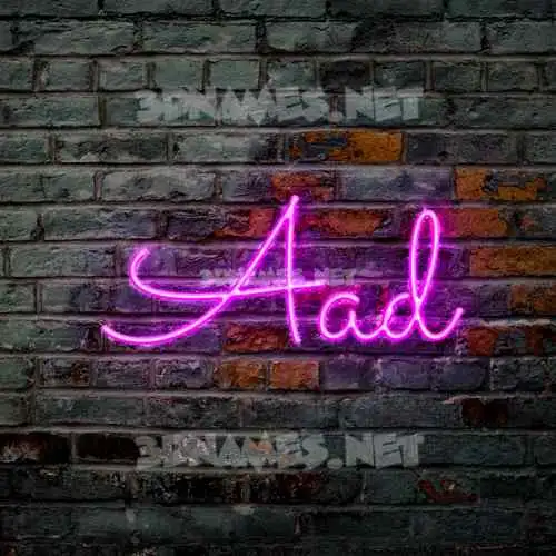 aad in Pink Neon style - 3D name wallpaper aad in Pink Neon style - 3D name wallpaper