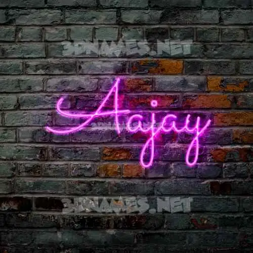 aajay in Pink Neon style - 3D name wallpaper aajay in Pink Neon style - 3D name wallpaper