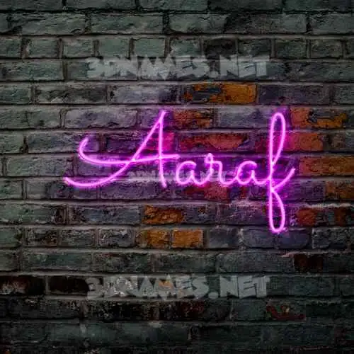 aaraf in Pink Neon style - 3D name wallpaper aaraf in Pink Neon style - 3D name wallpaper