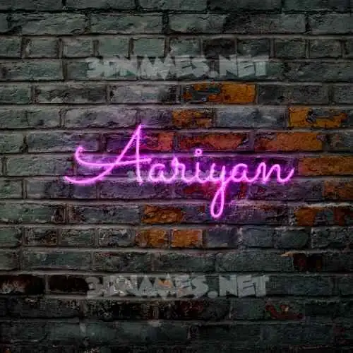 aariyan in Pink Neon style - 3D name wallpaper aariyan in Pink Neon style - 3D name wallpaper