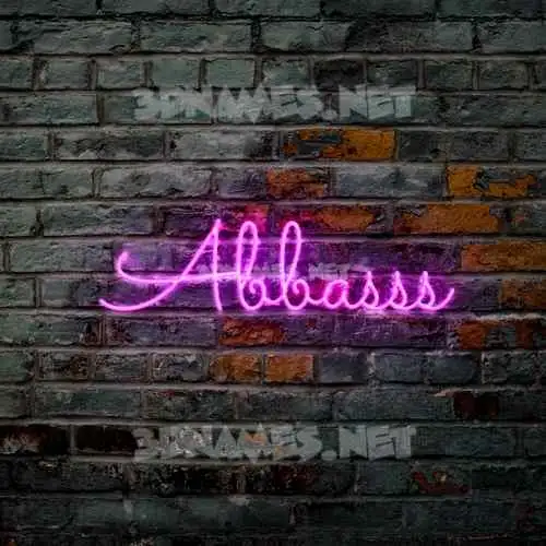abbasss in Pink Neon style - 3D name wallpaper abbasss in Pink Neon style - 3D name wallpaper