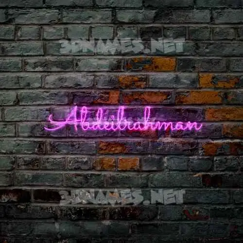 abdeilrahman in Pink Neon style - 3D name wallpaper abdeilrahman in Pink Neon style - 3D name wallpaper