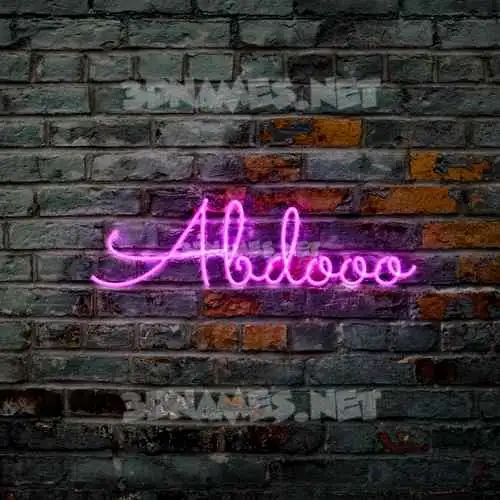 abdooo in Pink Neon style - 3D name wallpaper abdooo in Pink Neon style - 3D name wallpaper