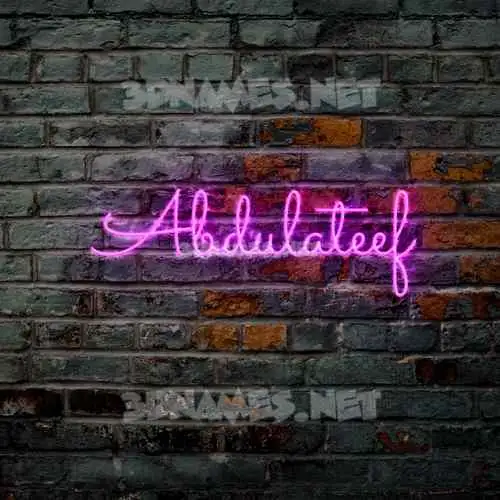 abdulateef in Pink Neon style - 3D name wallpaper abdulateef in Pink Neon style - 3D name wallpaper