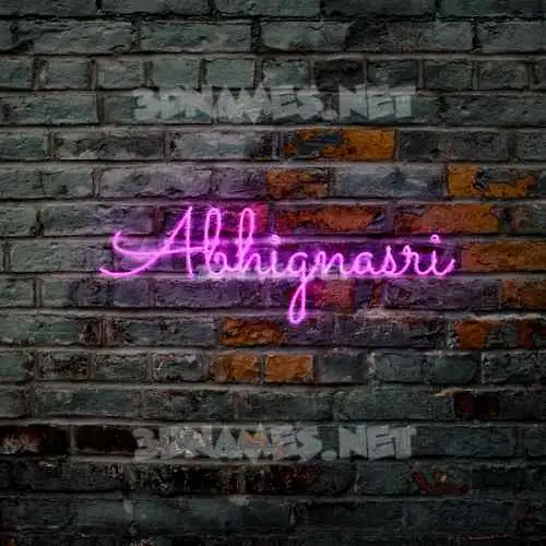 abhignasri in Pink Neon style - 3D name wallpaper abhignasri in Pink Neon style - 3D name wallpaper