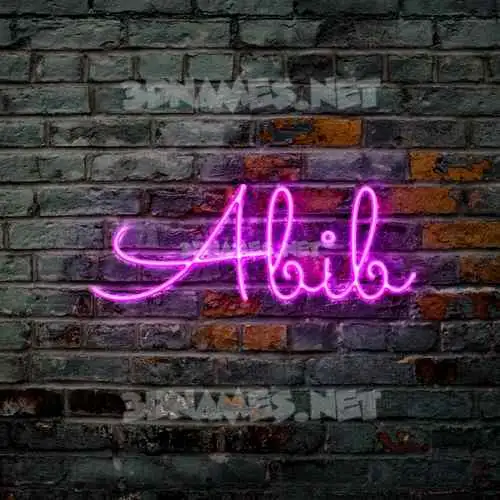 abib in Pink Neon style - 3D name wallpaper abib in Pink Neon style - 3D name wallpaper
