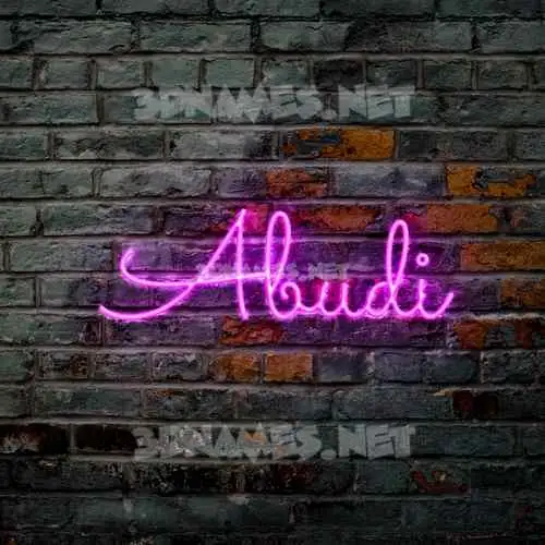abudi in Pink Neon style - 3D name wallpaper abudi in Pink Neon style - 3D name wallpaper