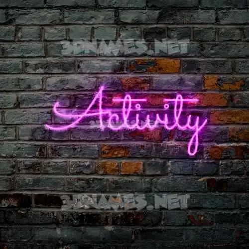 activity in Pink Neon style - 3D name wallpaper activity in Pink Neon style - 3D name wallpaper
