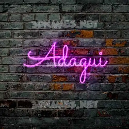 adagui in Pink Neon style - 3D name wallpaper adagui in Pink Neon style - 3D name wallpaper