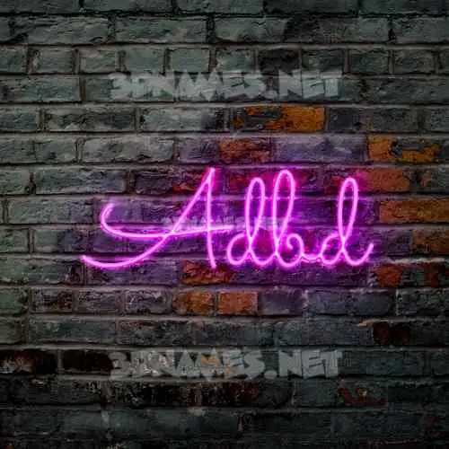 adbd in Pink Neon style - 3D name wallpaper adbd in Pink Neon style - 3D name wallpaper