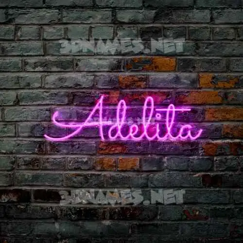 adelita in Pink Neon style - 3D name wallpaper adelita in Pink Neon style - 3D name wallpaper