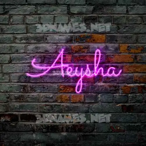 aeysha in Pink Neon style - 3D name wallpaper aeysha in Pink Neon style - 3D name wallpaper