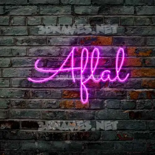 aflal in Pink Neon style - 3D name wallpaper aflal in Pink Neon style - 3D name wallpaper
