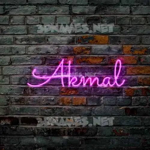 akmal in Pink Neon style - 3D name wallpaper