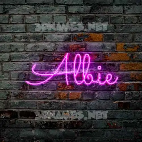 albie in Pink Neon style - 3D name wallpaper albie in Pink Neon style - 3D name wallpaper