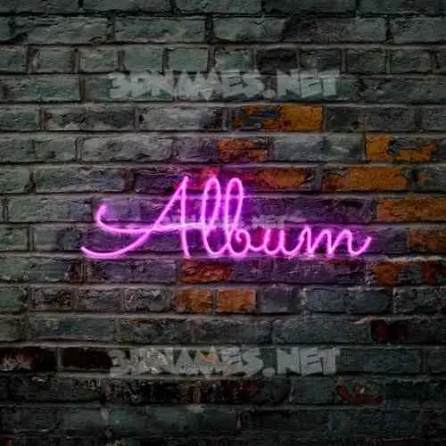 album in Pink Neon style - 3D name wallpaper album in Pink Neon style - 3D name wallpaper