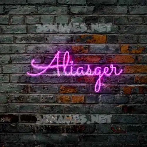aliasger in Pink Neon style - 3D name wallpaper aliasger in Pink Neon style - 3D name wallpaper