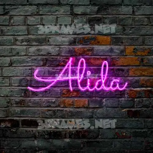 alida in Pink Neon style - 3D name wallpaper alida in Pink Neon style - 3D name wallpaper