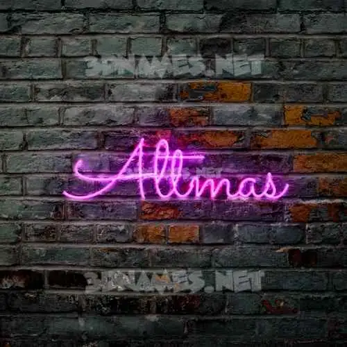 altmas in Pink Neon style - 3D name wallpaper