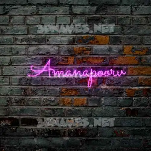 amanapoorv in Pink Neon style - 3D name wallpaper