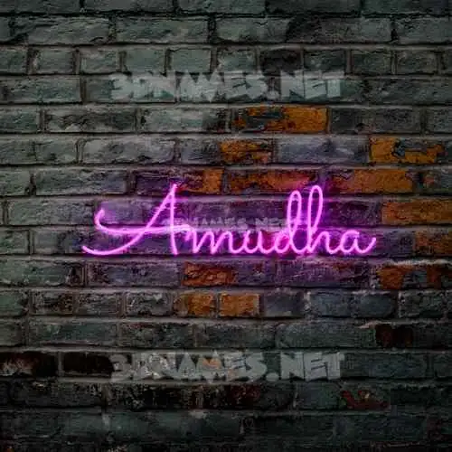 amudha in Pink Neon style - 3D name wallpaper amudha in Pink Neon style - 3D name wallpaper