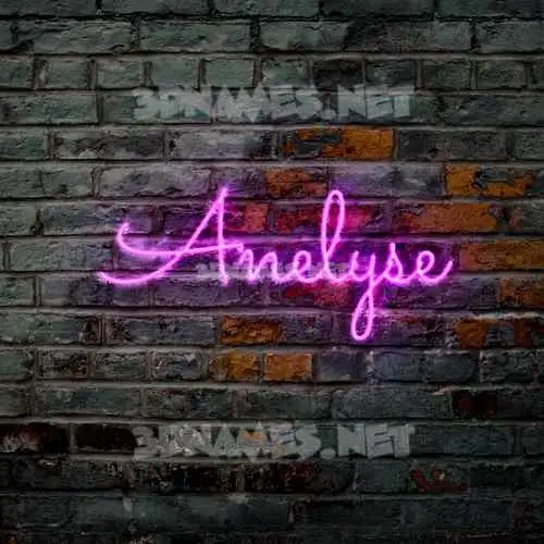 anelyse in Pink Neon style - 3D name wallpaper anelyse in Pink Neon style - 3D name wallpaper