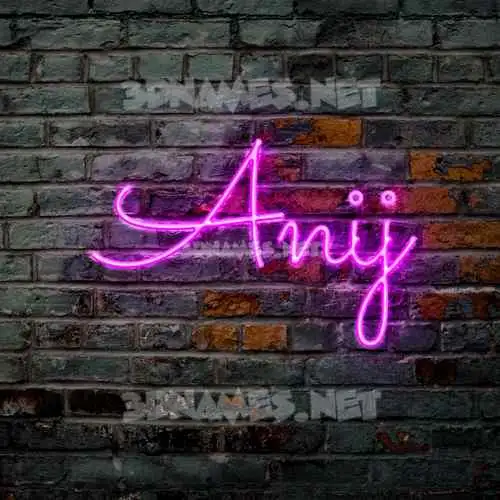 anij in Pink Neon style - 3D name wallpaper anij in Pink Neon style - 3D name wallpaper