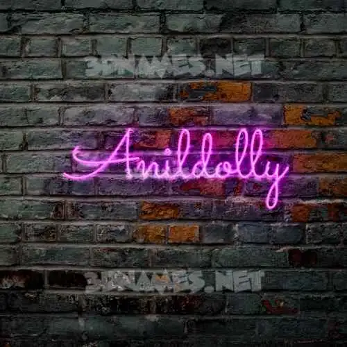 anildolly in Pink Neon style - 3D name wallpaper anildolly in Pink Neon style - 3D name wallpaper