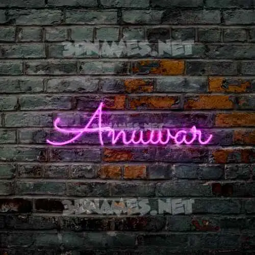 anuwar in Pink Neon style - 3D name wallpaper anuwar in Pink Neon style - 3D name wallpaper
