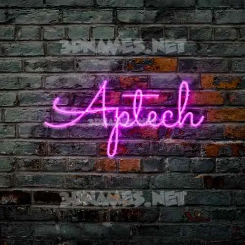 aptech in Pink Neon style - 3D name wallpaper aptech in Pink Neon style - 3D name wallpaper