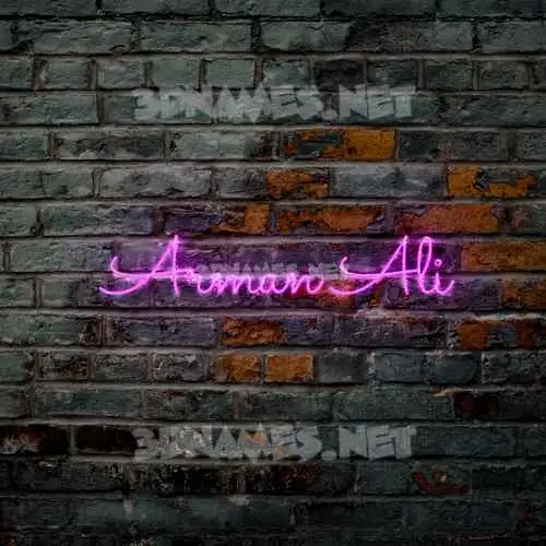 arman ali in Pink Neon style - 3D name wallpaper arman ali in Pink Neon style - 3D name wallpaper