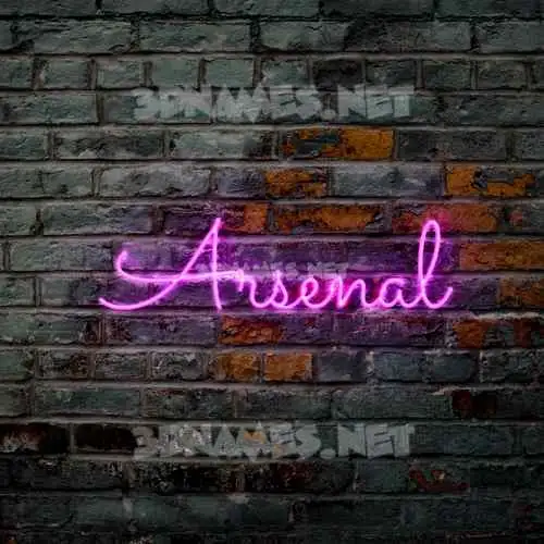 arsenal in Pink Neon style - 3D name wallpaper arsenal in Pink Neon style - 3D name wallpaper