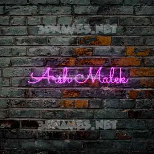 arsh malek in Pink Neon style - 3D name wallpaper arsh malek in Pink Neon style - 3D name wallpaper