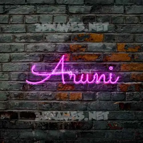 aruni in Pink Neon style - 3D name wallpaper aruni in Pink Neon style - 3D name wallpaper