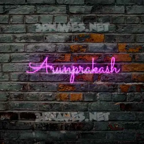 arunprakash in Pink Neon style - 3D name wallpaper arunprakash in Pink Neon style - 3D name wallpaper