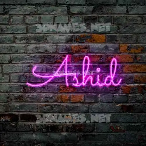 ashid in Pink Neon style - 3D name wallpaper ashid in Pink Neon style - 3D name wallpaper