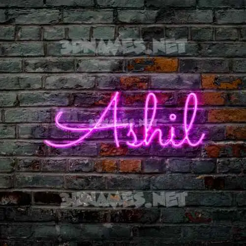ashil in Pink Neon style - 3D name wallpaper ashil in Pink Neon style - 3D name wallpaper