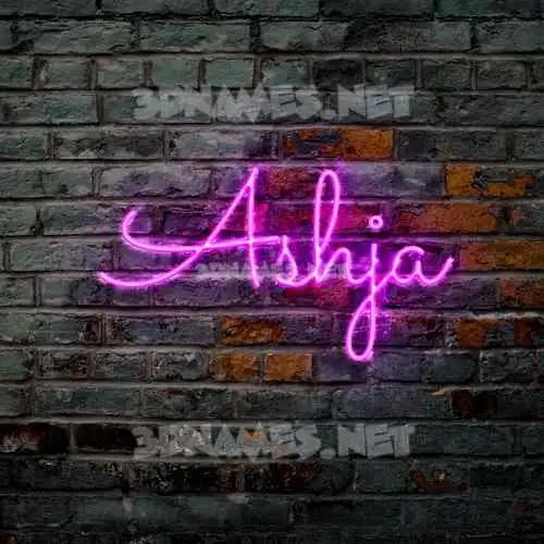 ashja in Pink Neon style - 3D name wallpaper ashja in Pink Neon style - 3D name wallpaper
