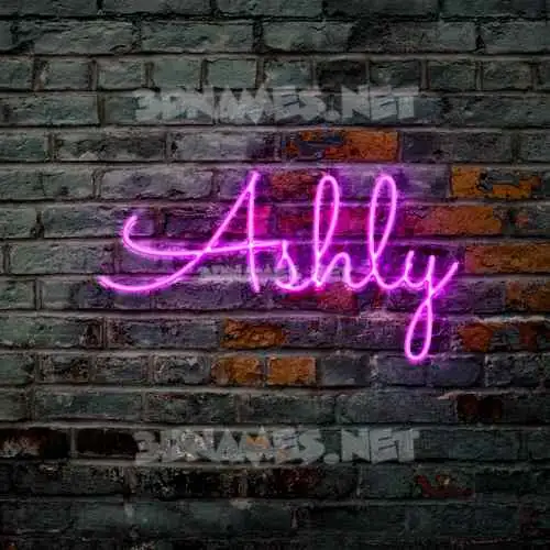 ashly in Pink Neon style - 3D name wallpaper ashly in Pink Neon style - 3D name wallpaper