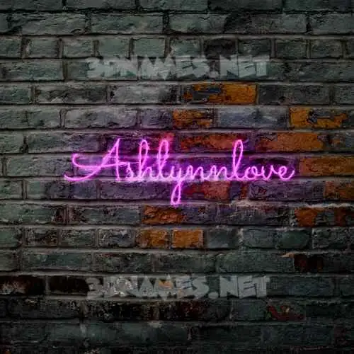 ashlynnlove in Pink Neon style - 3D name wallpaper ashlynnlove in Pink Neon style - 3D name wallpaper