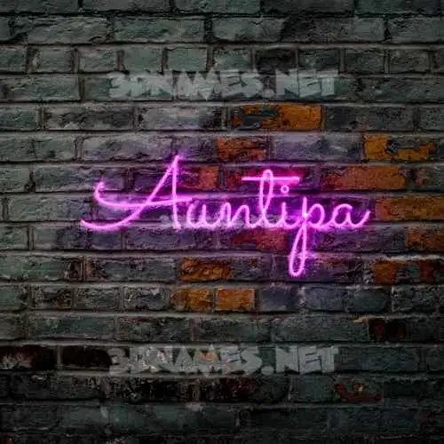 auntipa in Pink Neon style - 3D name wallpaper auntipa in Pink Neon style - 3D name wallpaper