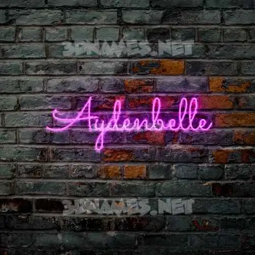 aydenbelle in Pink Neon style - 3D name wallpaper aydenbelle in Pink Neon style - 3D name wallpaper
