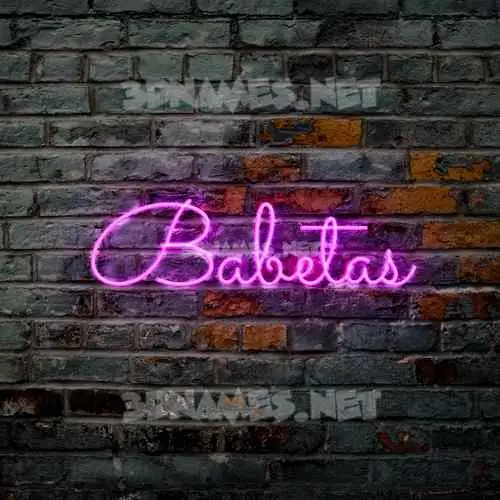 babetas in Pink Neon style - 3D name wallpaper babetas in Pink Neon style - 3D name wallpaper