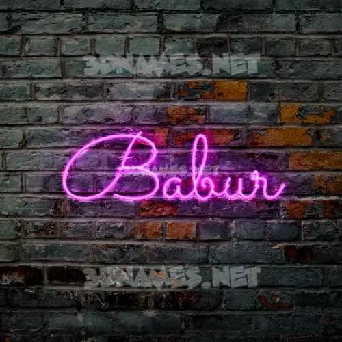 babur in Pink Neon style - 3D name wallpaper babur in Pink Neon style - 3D name wallpaper