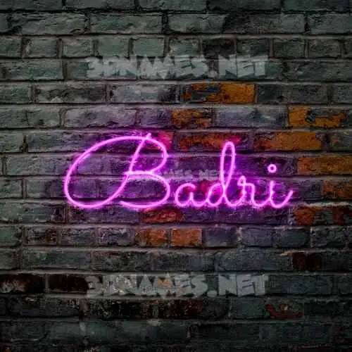 badri in Pink Neon style - 3D name wallpaper badri in Pink Neon style - 3D name wallpaper