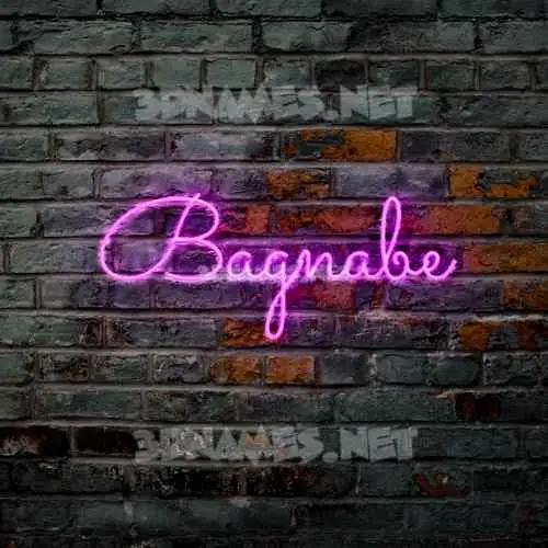 bagnabe in Pink Neon style - 3D name wallpaper bagnabe in Pink Neon style - 3D name wallpaper